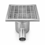 Wpust boczny jednoczęściowy KSB mini 200 × 200 ze stali nierdzewnej
