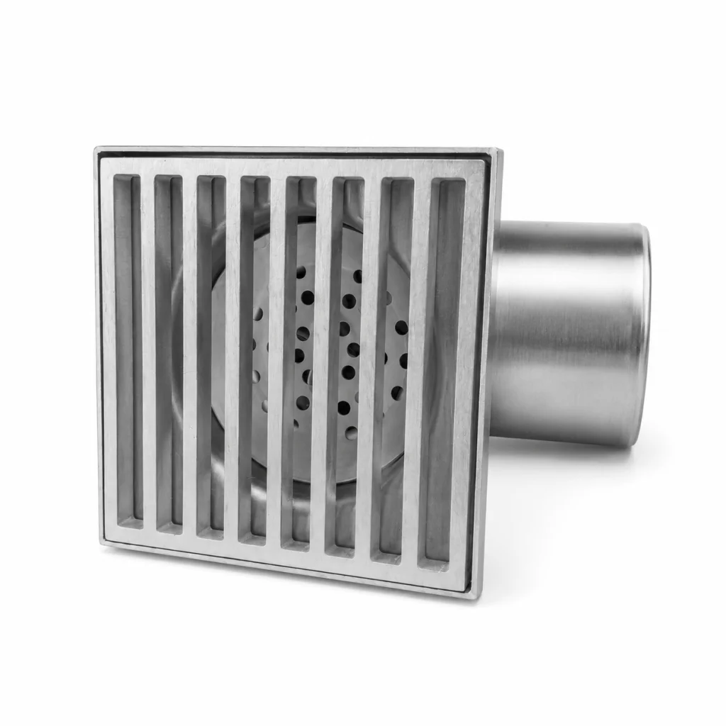 Wpust boczny jednoczęściowy KSB mini ze stali nierdzewnej 150 x 150