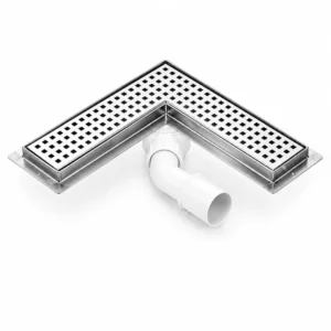 Odpływ liniowy narożny KR_p z odpływem plastikowym DN 50